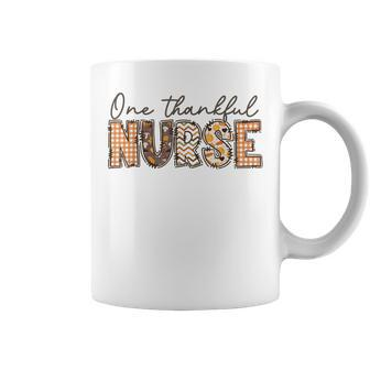 One Thankful Nurse Thanksgiving Fall Autumn Nurse Coffee Mug - Thegiftio UK