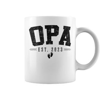 Opa Est 2023 Opa To Be Gifts New Opa Fathers Day Coffee Mug - Seseable