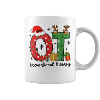Ot Christmas Occupational Therapy Therapist Merry Ot Xmas Coffee Mug - Thegiftio UK