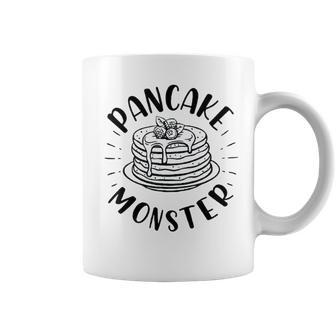 Pancake Monster Dad Son Matching Family Fathers Day Coffee Mug | Mazezy