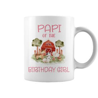 Papi Of The Birthday For Girl Barnyard Farm Animals Party Coffee Mug - Seseable