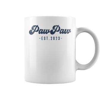 Pawpaw Est 2023 Pawpaw To Be Gifts New Grandpa Coffee Mug | Mazezy