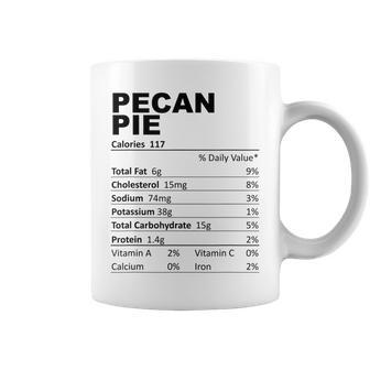 Pecan Pie Nutritional Facts Dessert Food Lovers Coffee Mug | Mazezy
