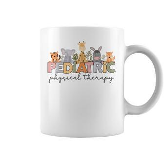 Pediatric Physical Therapy Therapist Pt Crew Safari Animals Coffee Mug | Mazezy
