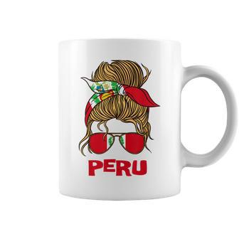 Peru For Girl Peruvian Flag For Women Peruana Coffee Mug - Seseable