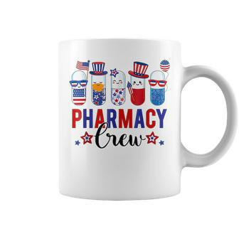 Pharmacy Crew Cute Pills Fireworks Pharmacist 4Th Of July Coffee Mug | Mazezy