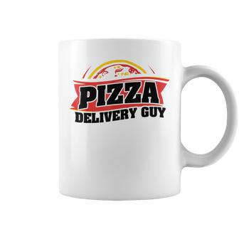 Pizza Delivery Guy Eating Pizza Italian Food Lover Pizza Coffee Mug | Mazezy