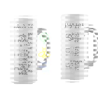 Plant More Trees - Save The Bees - Clean The Seas To Do List Coffee Mug - Thegiftio