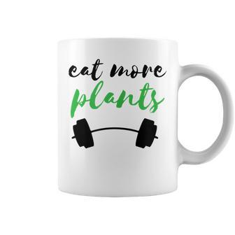 Plant Powered Eat More Plant Based Diet Vegan Gym Workout Coffee Mug - Thegiftio UK