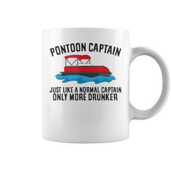 Pontoon Captain Boat Like A Normal Captain Only More Drunker Gift For Women Coffee Mug - Thegiftio UK