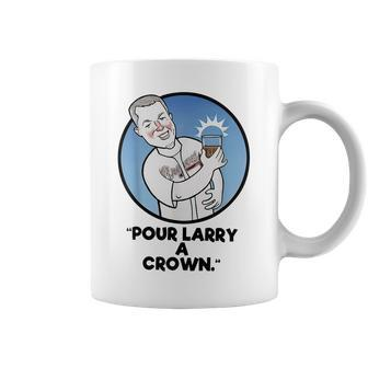 Pour Larry A Crown Home Run Baseball Fan Sports Lover Coffee Mug