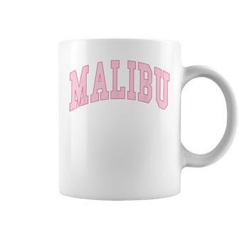 Preppy Varsity Pink Malibu California - Classic Coffee Mug | Mazezy