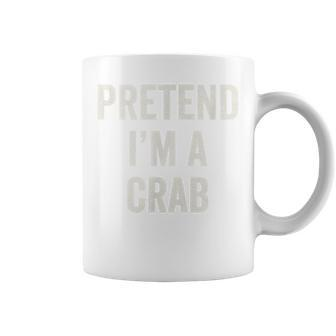 Pretend Im A Crab Funny Last Minute Halloween Costume Coffee Mug | Mazezy