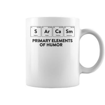 Primary Elements Of Humor Science Sarcasm S Ar Ca Sm Coffee Mug | Mazezy