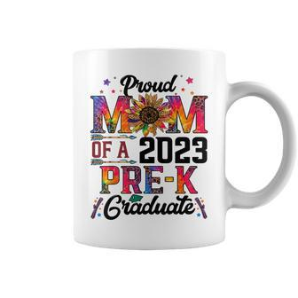 Proud Mom Of A 2023 Pre-K Graduate Leopard Tie Dye Grad Coffee Mug | Mazezy