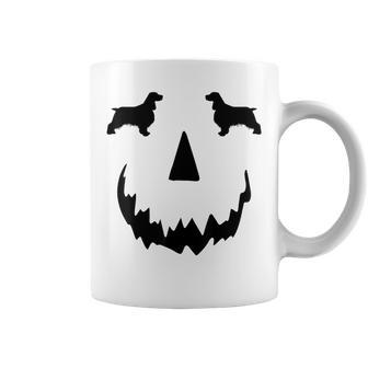 Pumpkin English Springer Spaniel Halloween Coffee Mug | Mazezy