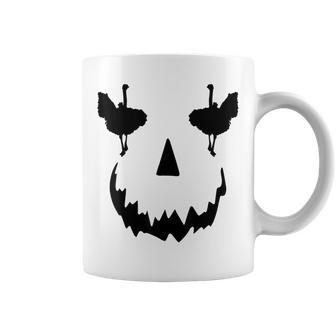 Pumpkin Ostrich Halloween Coffee Mug | Mazezy