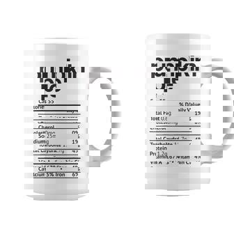Pumpkin Pie Nutrition Facts Funny Thanksgiving Christmas Coffee Mug | Mazezy
