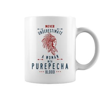 Purepecha Native Mexican Indian Woman Never Underestimate Coffee Mug - Seseable