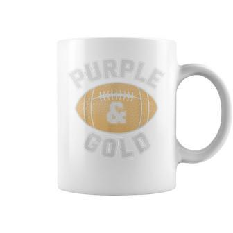 Purple And Gold Football Game Day Home Team Group Coffee Mug - Monsterry