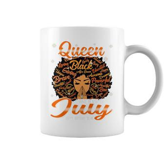 Queen Was Born In July Black History Birthday Junenth Coffee Mug | Mazezy