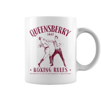 Queensbury Boxing Rules Distressed Vintage Boxing Coffee Mug | Mazezy