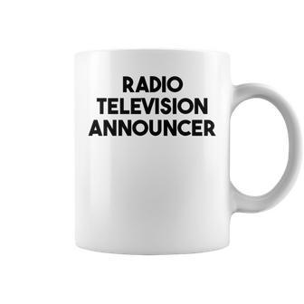 Radio Television Announcer Coffee Mug | Mazezy
