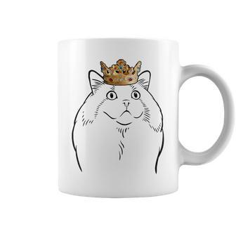 Ragdoll Cat Wearing Crown Coffee Mug | Mazezy