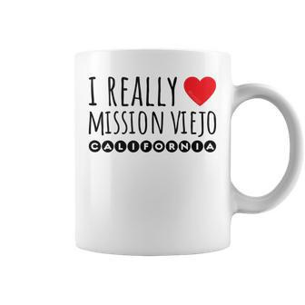 I Really Love Heart Mission Viejo California Coffee Mug | Mazezy