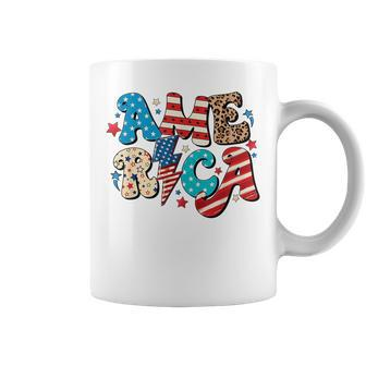Red White And Blue America Usa Summer Bbq 4Th Of July Usa Funny Gifts Coffee Mug | Mazezy