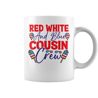 Red White And Blue Cousin Crew Cousin Crew Funny Gifts Coffee Mug | Mazezy