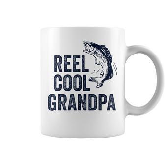 Reel Cool Grandpa Fathers Day For Fisherman Coffee Mug | Mazezy