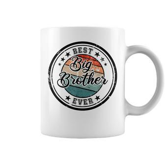 Retro Best Big Brother Ever Big Brother Coffee Mug - Seseable