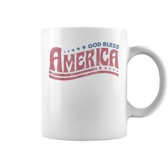 Retro Funny 4Th Of July God Bless America Independence Day Coffee Mug - Thegiftio UK