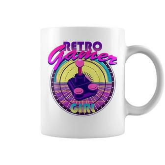 Retro Gamer 80S Vibes Girl Joystick Analog Video Games 80S Vintage Designs Funny Gifts Coffee Mug | Mazezy CA
