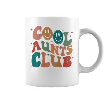 Retro Groovy Cool Aunts Club Auntie Women Cool Aunt On Back Coffee Mug | Mazezy