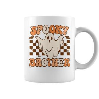 Retro Groovy Halloween Ghost Spooky Brother Costume Coffee Mug - Thegiftio UK