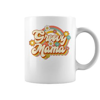 Retro Groovy Mama Family Birthday 60S 70S Hippie Costume Coffee Mug | Mazezy