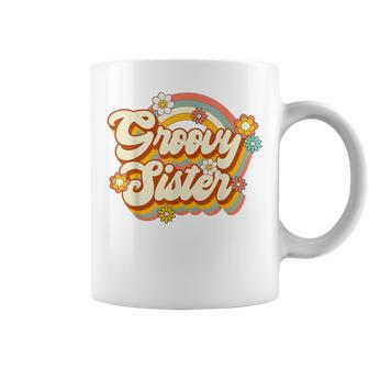Retro Groovy Sister Family Birthday 60S 70S Hippie Costume Coffee Mug | Seseable CA