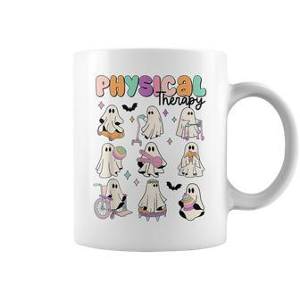 Retro Physical Therapy Halloween Ghosts Spooky Pt Coffee Mug - Seseable