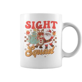 Retro Sight Squad Christmas Ophthalmologist Vision Squad Coffee Mug | Mazezy