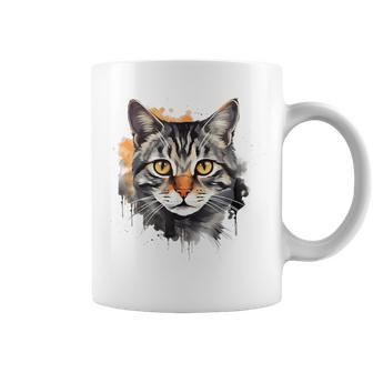 Retro Style European Shorthair Cat Coffee Mug | Mazezy