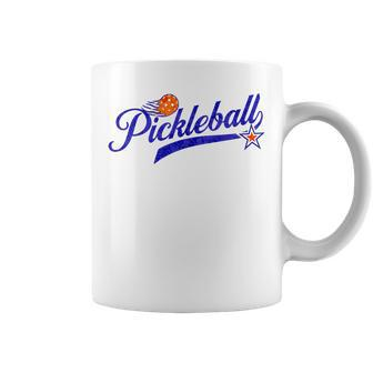 Retro Style Pickle Ball Lovers Pickleball Coffee Mug - Monsterry