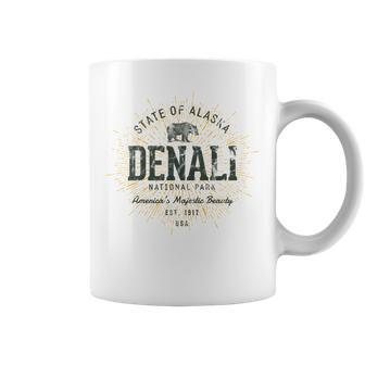 Retro Style Vintage Denali National Park Coffee Mug | Mazezy