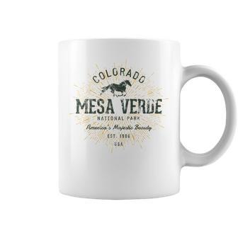 Retro Style Vintage Mesa Verde National Park Coffee Mug | Mazezy