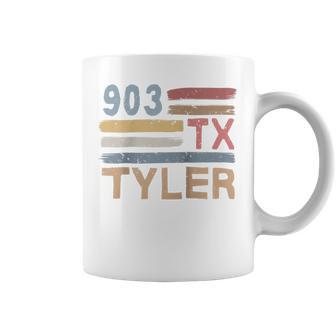 Retro Tyler Area Code 903 Residents State Texas Coffee Mug | Mazezy