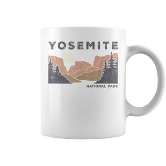 Retro Yosemite Half-Dome National Park Vintage Coffee Mug | Mazezy