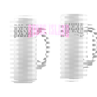 Rhode Island Pride Pink Vintage Ocean State Coffee Mug | Mazezy