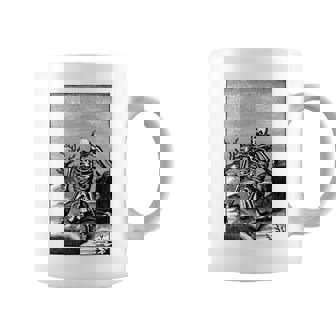 Rib Cage Prisoner Creepy Vintage Skeleton Halloween Skull Halloween Funny Gifts Coffee Mug | Mazezy