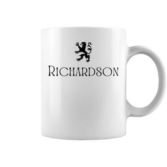 Richardson Clan Scottish Family Name Scotland Heraldry Coffee Mug | Mazezy